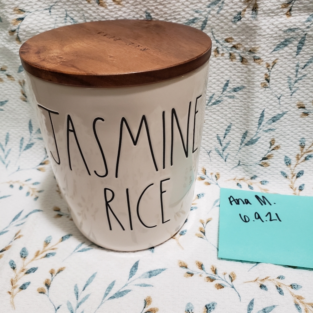 Rae Dunn Jasmine Rice Cellar Canister new